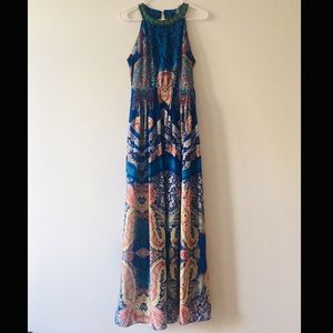Anthropologie Dresses - Anthropologie Ranna Gill Beaded Collar Maxi Dress Anthropologie Dresses - Anthropologie Ranna Gill Beaded Collar Maxi Dress